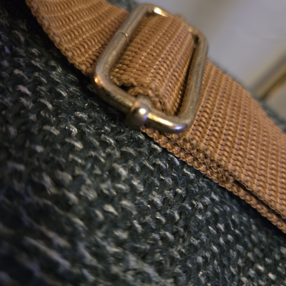 Oscar de la Renta Vintage Tweed Travel Shoulder Bag Carry On Luggage - Picture 11 of 16